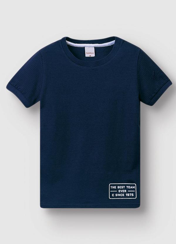 Camiseta Texturizada The Best Team Ever Azul