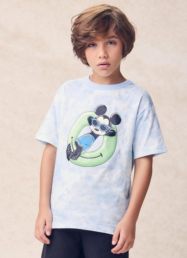 Vista 2 Camiseta Tie Dye do Mickey Mouse Azul Youccie Youccie