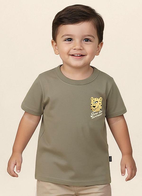 Camiseta Tigre Karatê Taupe