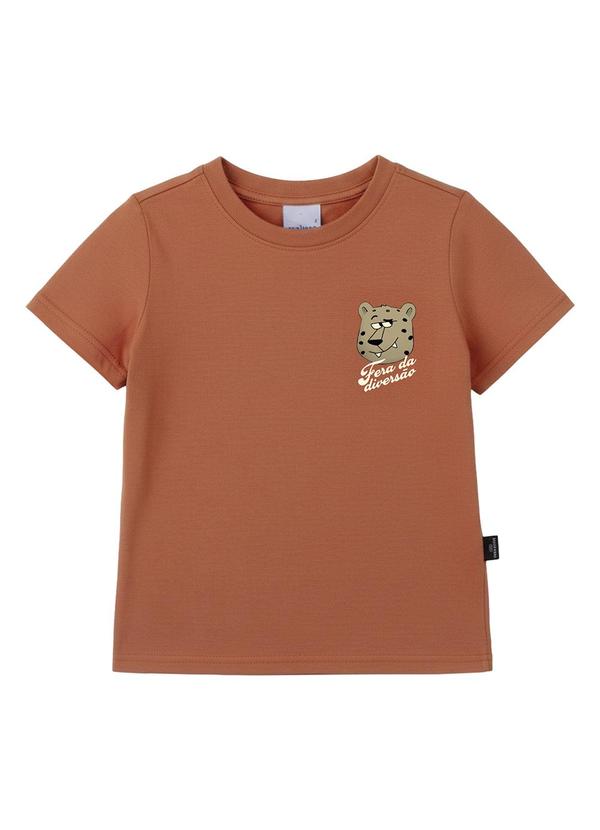 Camiseta Tigre Karatê Terracota