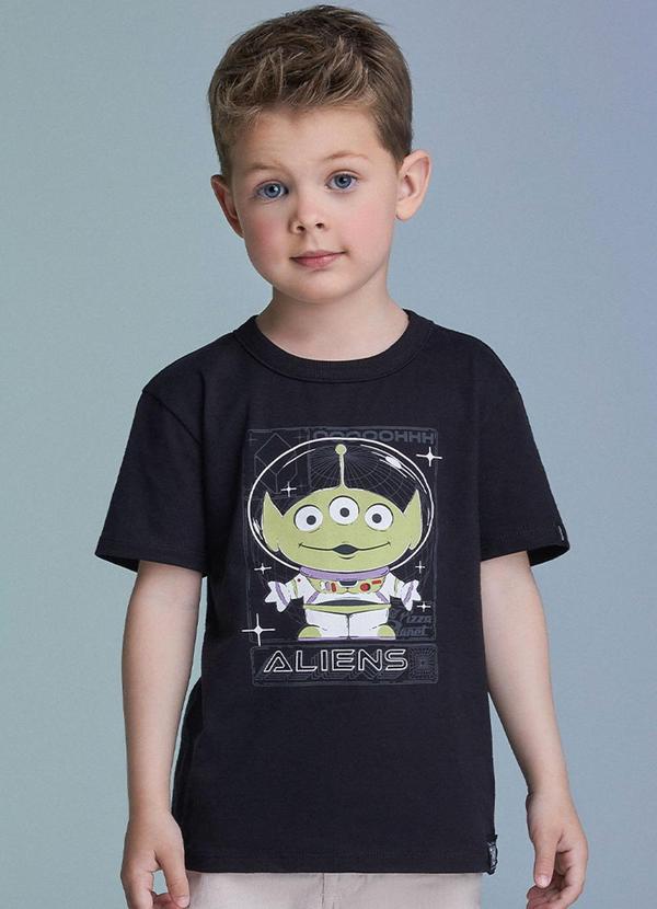 Camiseta Toy Story que Brilha no Escuro Preto