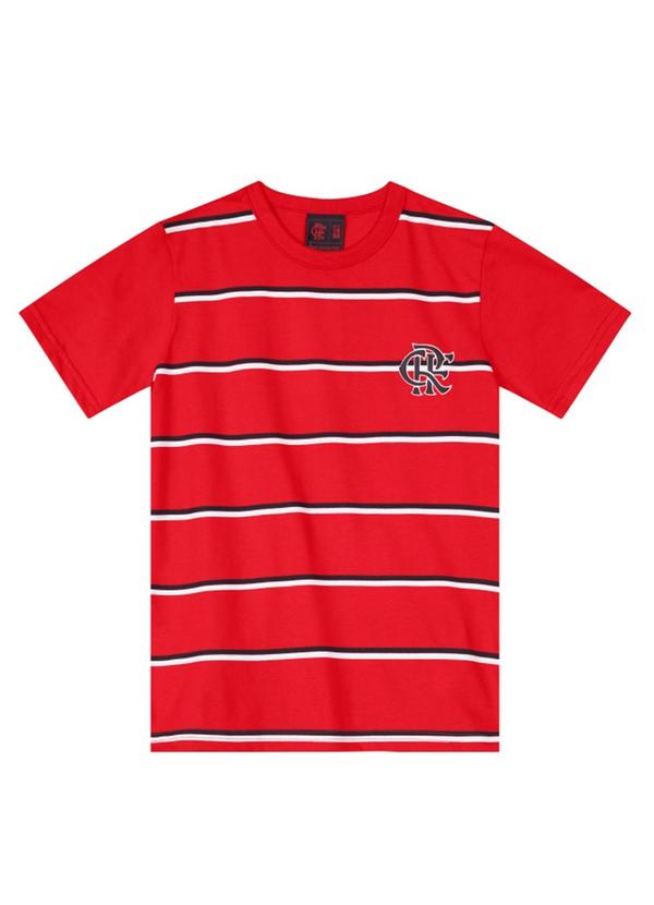 Vista 2 Camiseta Unissex Flamengo Infantil Vermelho Brandili Brandili