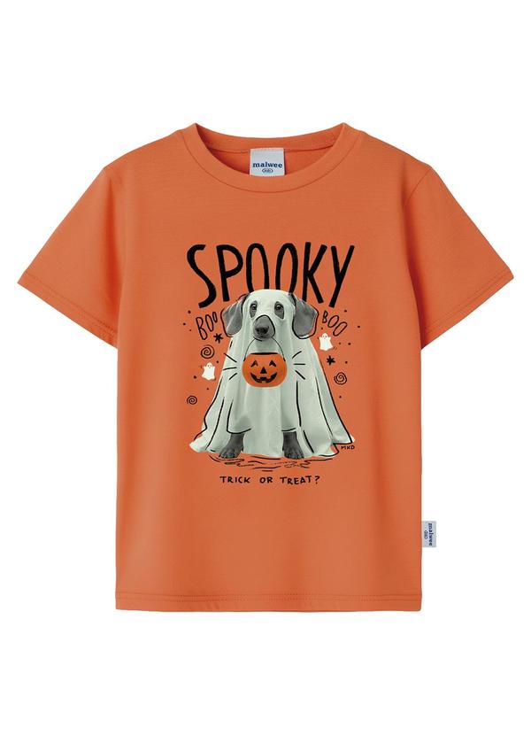 Camiseta Unissex Spooky Laranja