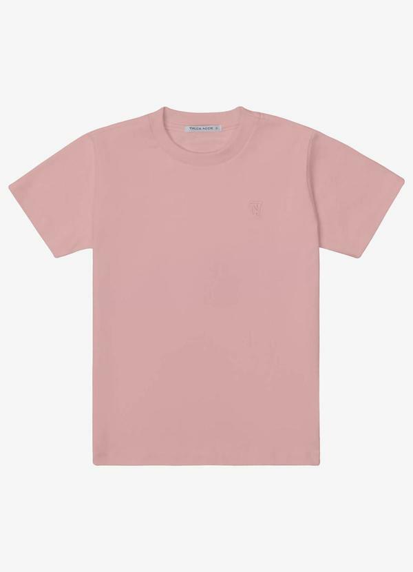 Camiseta Verão Menino em Suedine Rosa