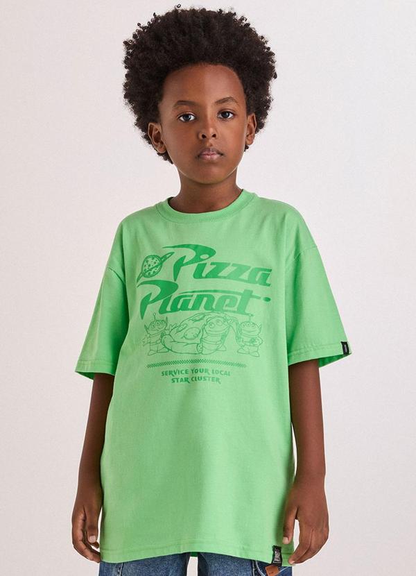Camiseta Verde da Pizza Planet Verde