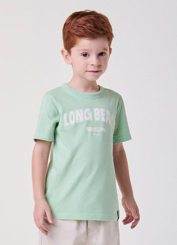 Camiseta Verde Menta Long Beach Verde