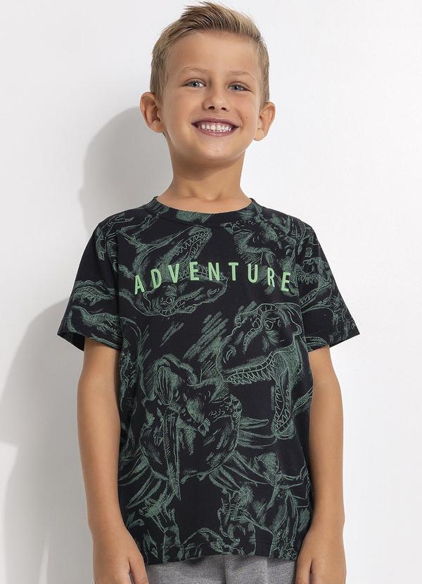 Camiseta Estampada Verde