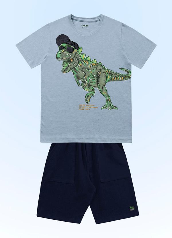 Conjunto Camiseta e Bermuda Azul