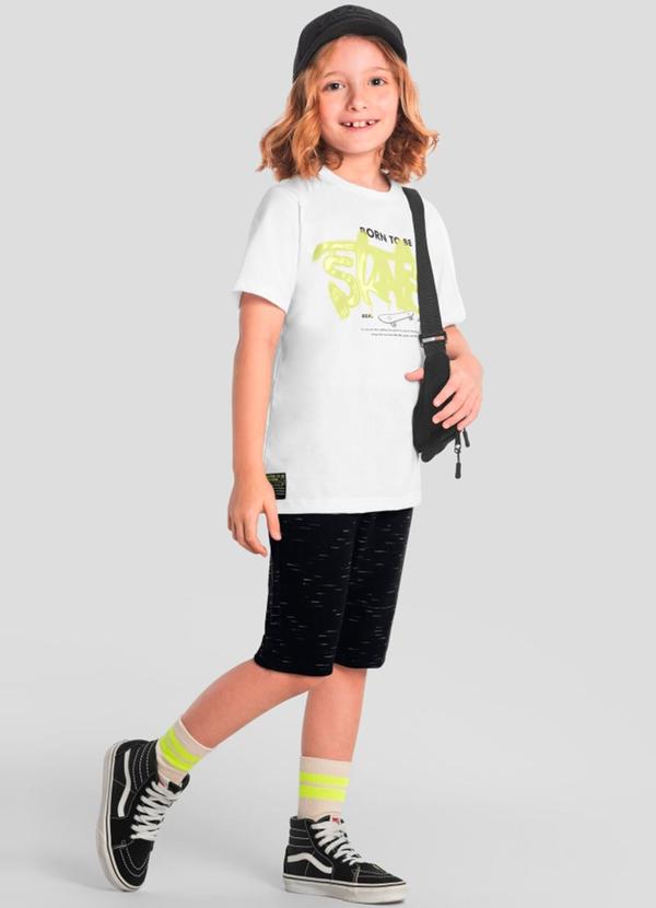 Vista 2 Conjunto Infantil Menino de Skate Branco Brandili Brandili