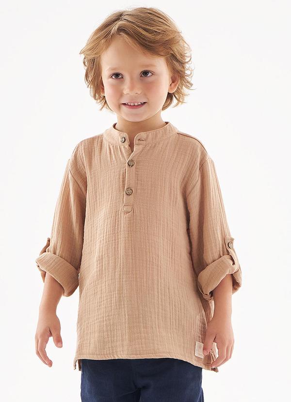 Vista 2 Bata Infantil para Menino Bege Up Baby Up Baby