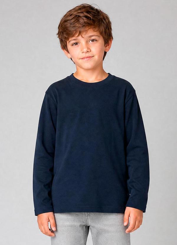 Camiseta Básica Manga Longa Preto