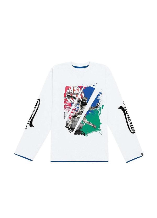 Vista 2 Camiseta Basquete Branco Abrange Abrange