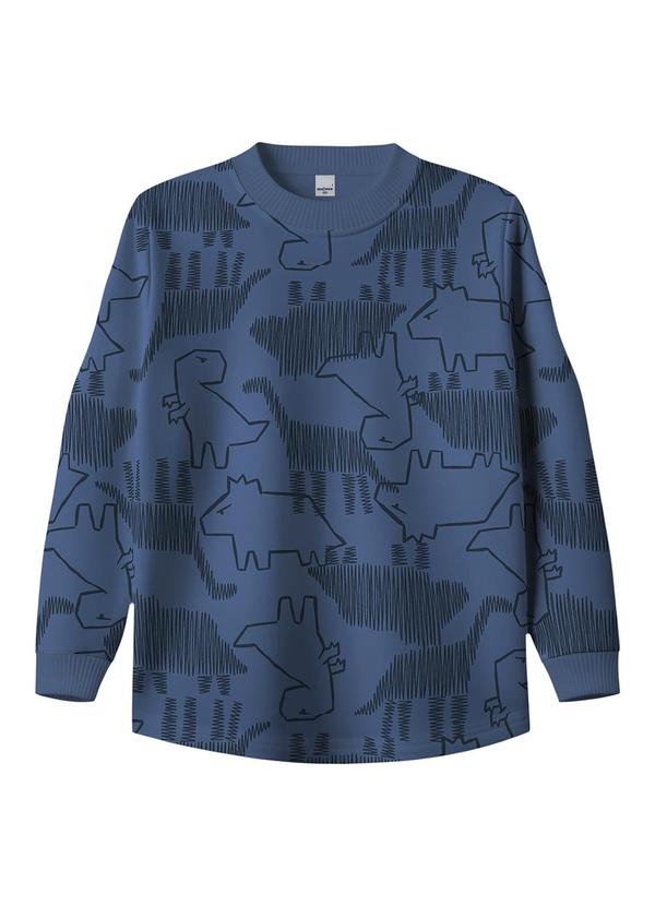 Camiseta Dinossauros Azul Marinho