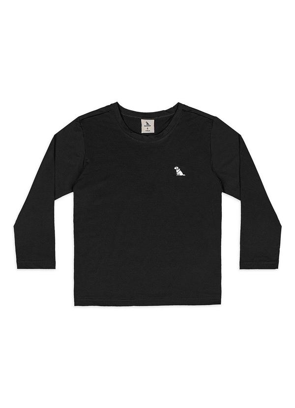 Camiseta Dry Fit Manga Longa Preto