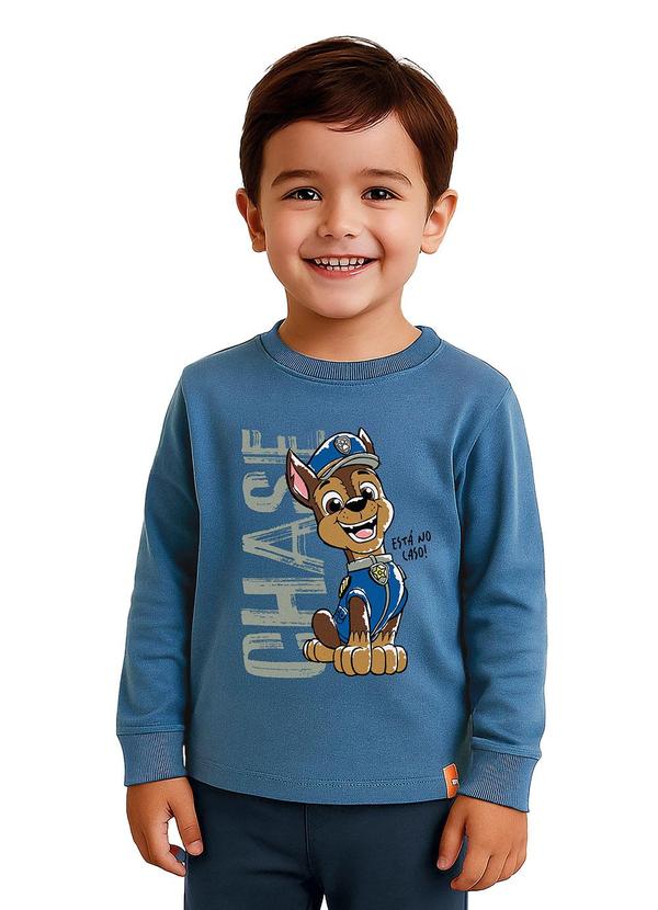 Camiseta em Malha Chase® Azul