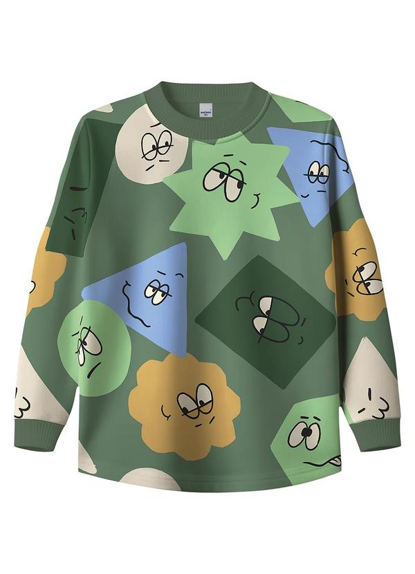 Camiseta Formas Geométrica Verde