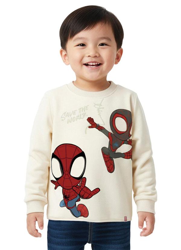 Camiseta Homem-Aranha® em Malha Bege