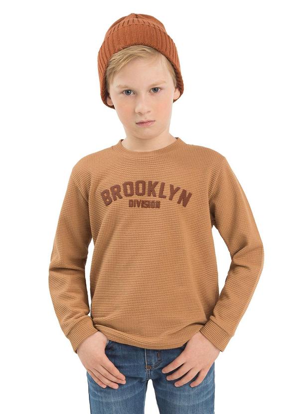 Camiseta Infantil Brooklyn Division Bege