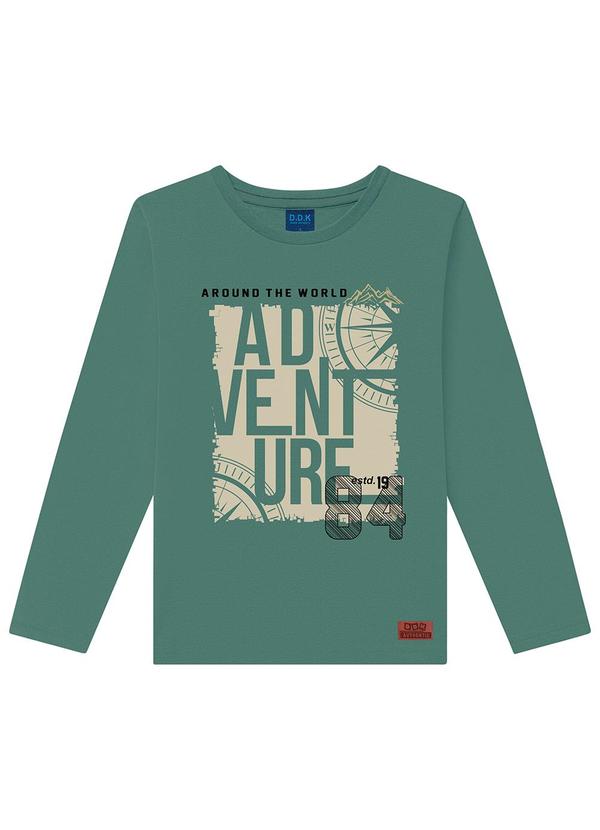 Vista 2 Camiseta Infantil de Manga Longa Verde Ddk Ddk