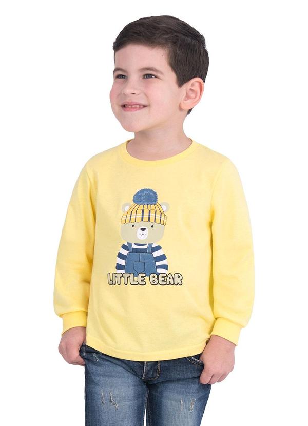Camiseta Infantil Little Bear Amarelo