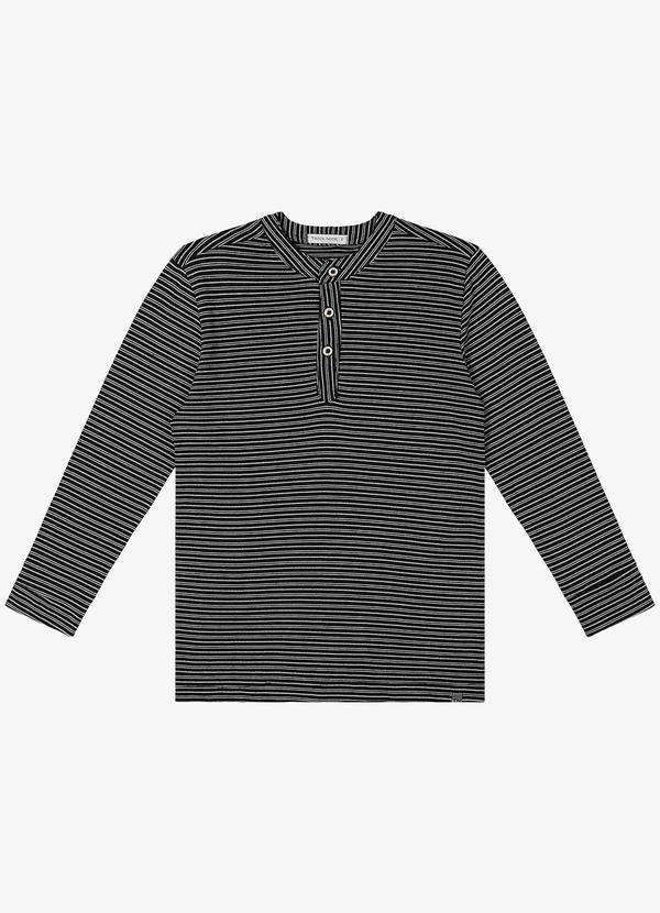 Vista 2 Camiseta Infantil Masculino Manga Longa Preto Trick Nick Trick Nick