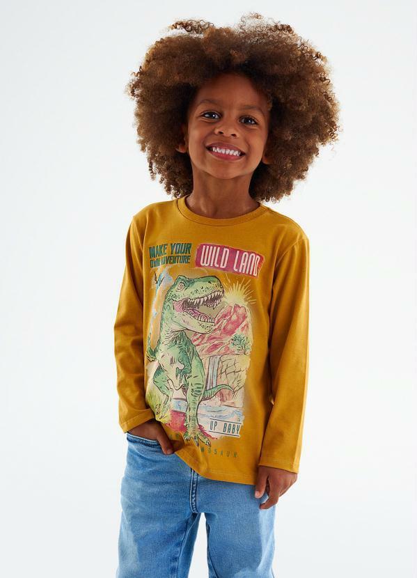 Camiseta Infantil Menino Amarelo
