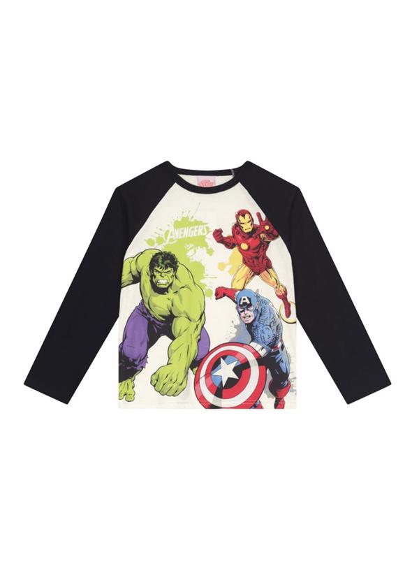 Camiseta Infantil Menino Avengers Natural