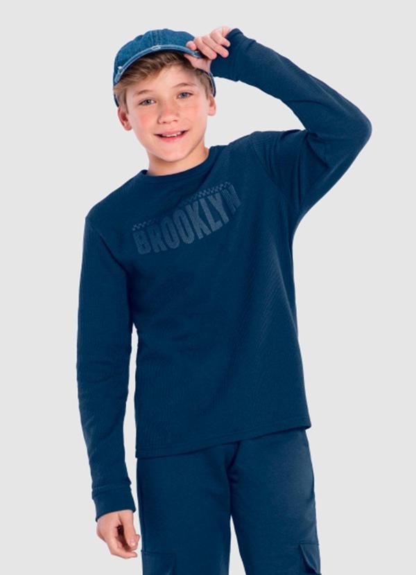 Camiseta Infantil Menino Azul