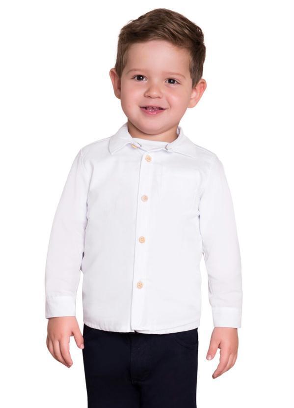 Vista 2 Camiseta Infantil Menino Branco