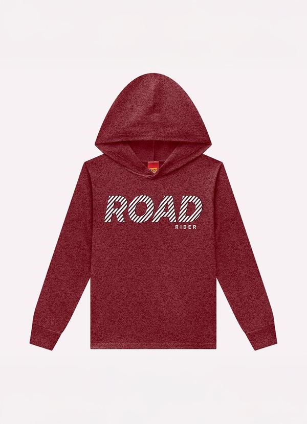Camiseta Infantil Menino com Capuz Vermelho