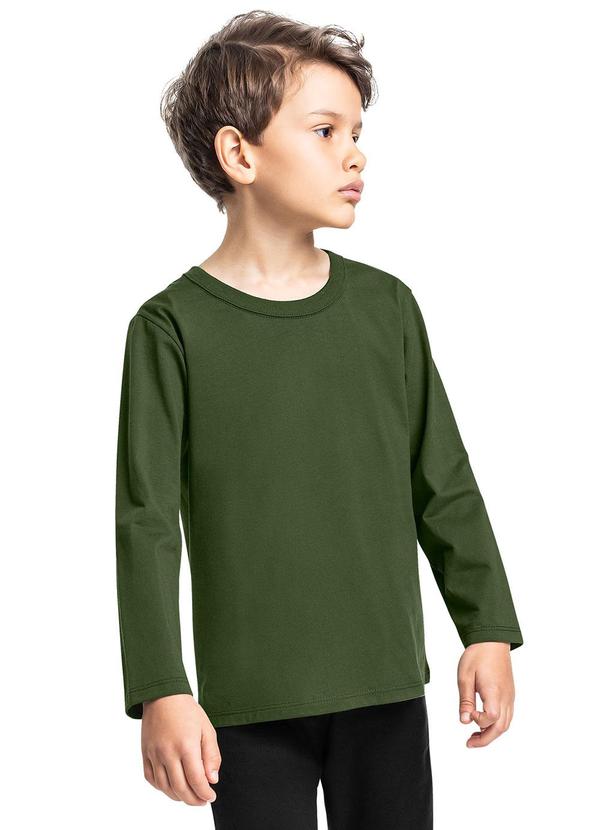 Camiseta Infantil Menino em Algodão Verde