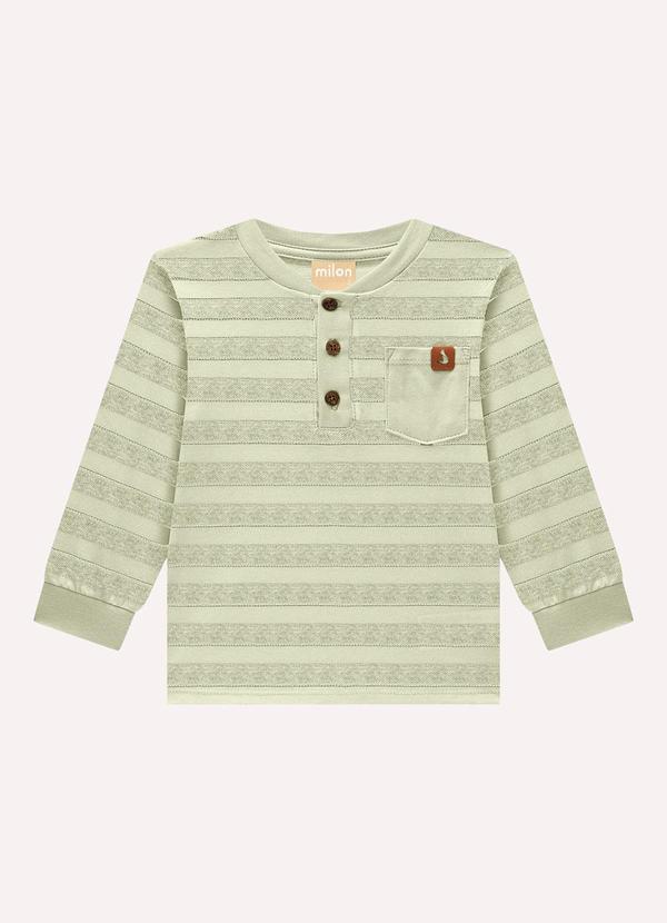 Camiseta Infantil Menino Listras Verde
