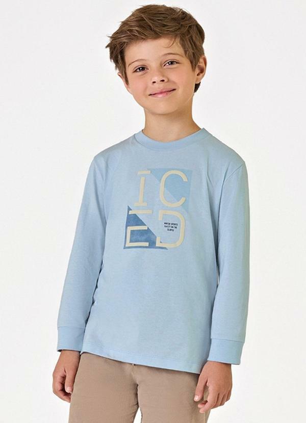 Camiseta Infantil Menino Meia Malha Azul