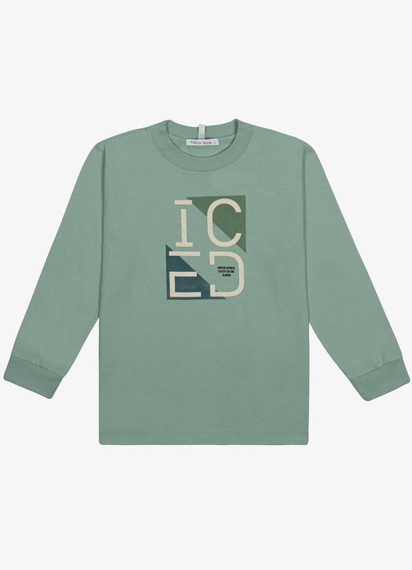 Camiseta Infantil Menino Meia Malha Verde