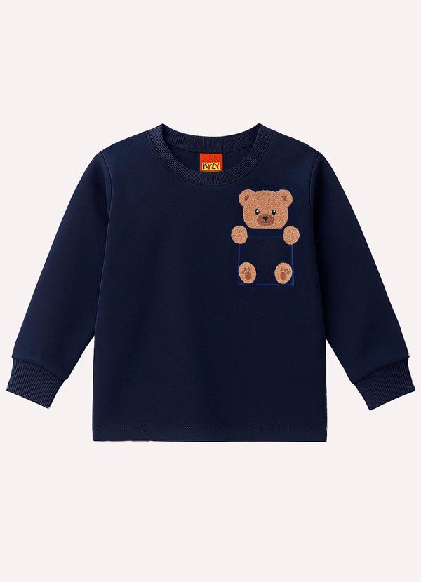 Camiseta Infantil Menino Ursinho Azul