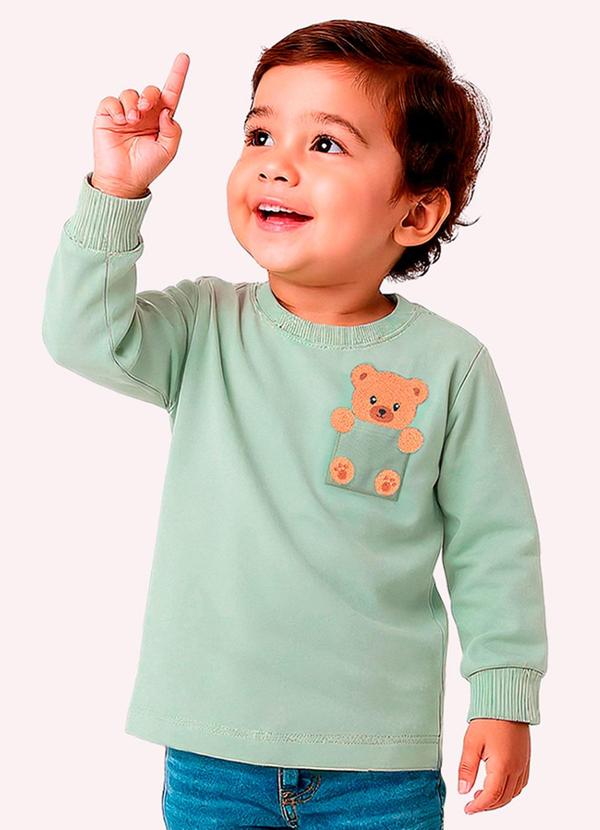 Camiseta Infantil Menino Ursinho Verde