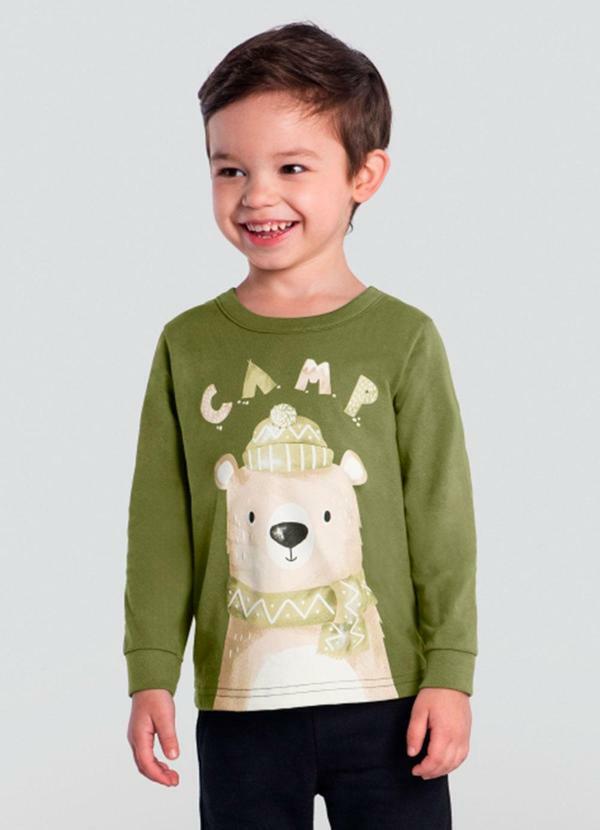 Camiseta Infantil Menino Verde