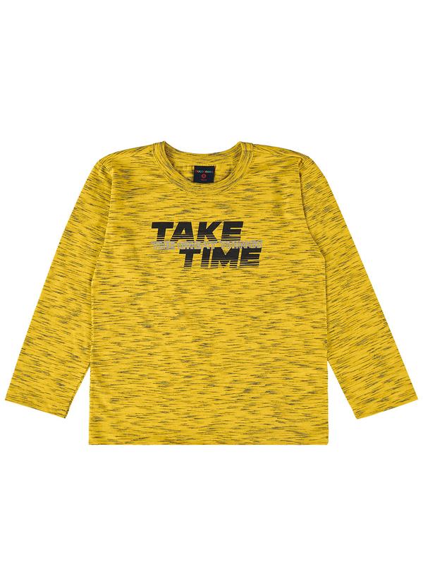 Camiseta Infantil para MeninoAmarelo