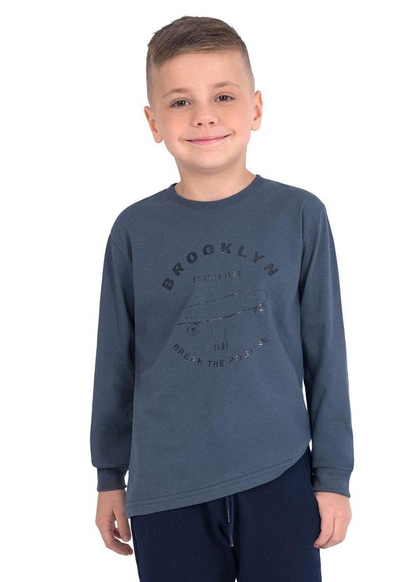 Camiseta Infantil Skateboard Azul