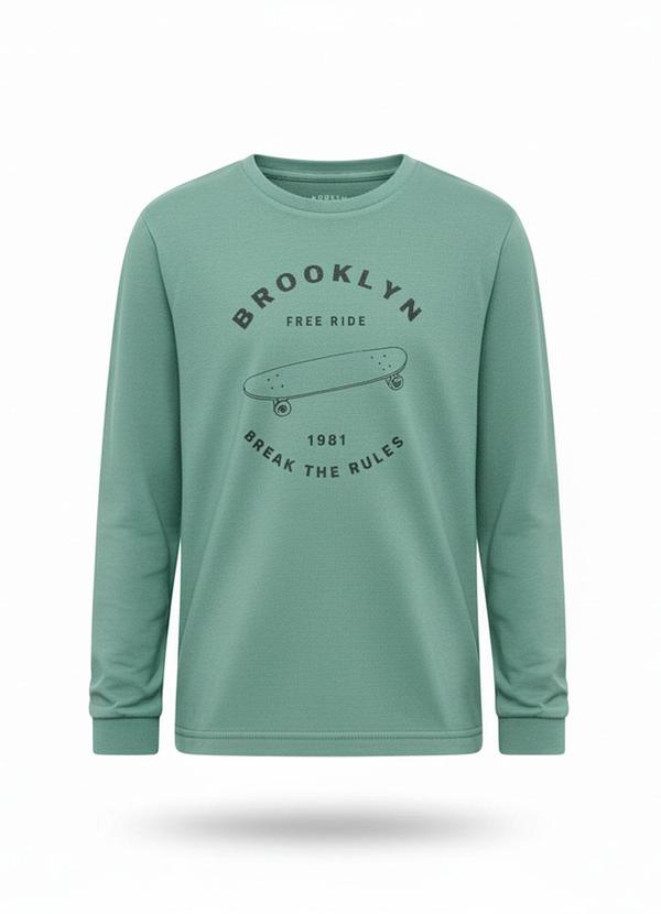 Camiseta Infantil Skateboard Verde
