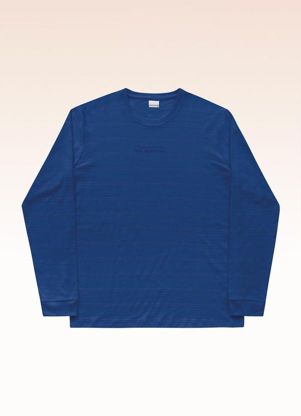 Camiseta Manga Longa Azul