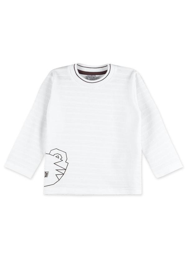 Camiseta Manga Longa Bebê Branco
