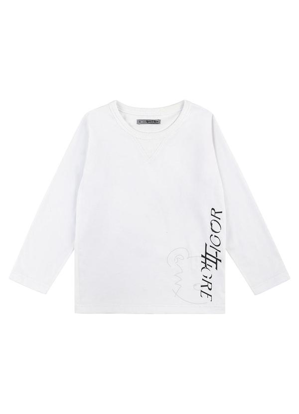 Camiseta Manga Longa Branco
