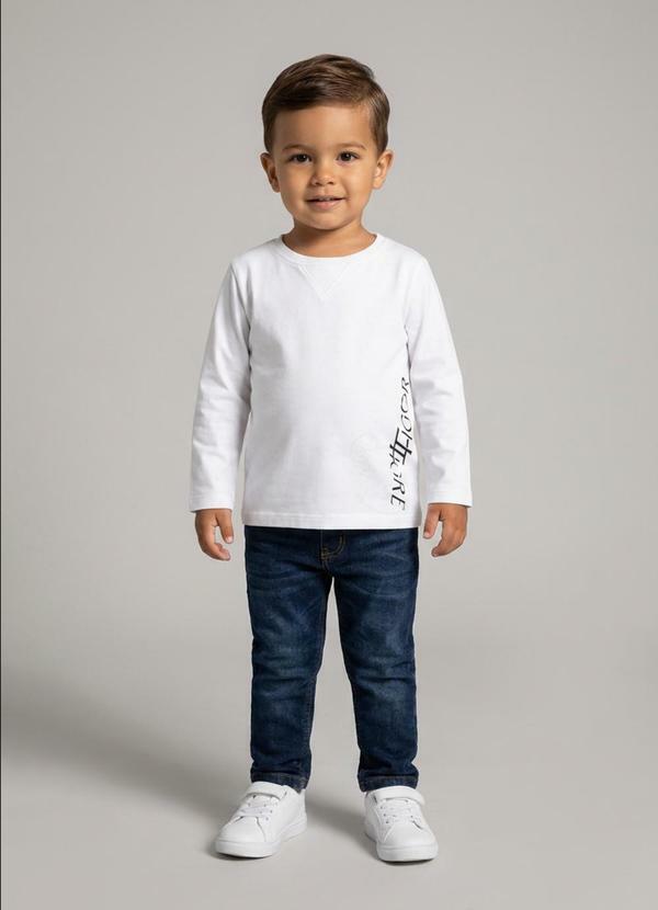 Camiseta Manga Longa Branco