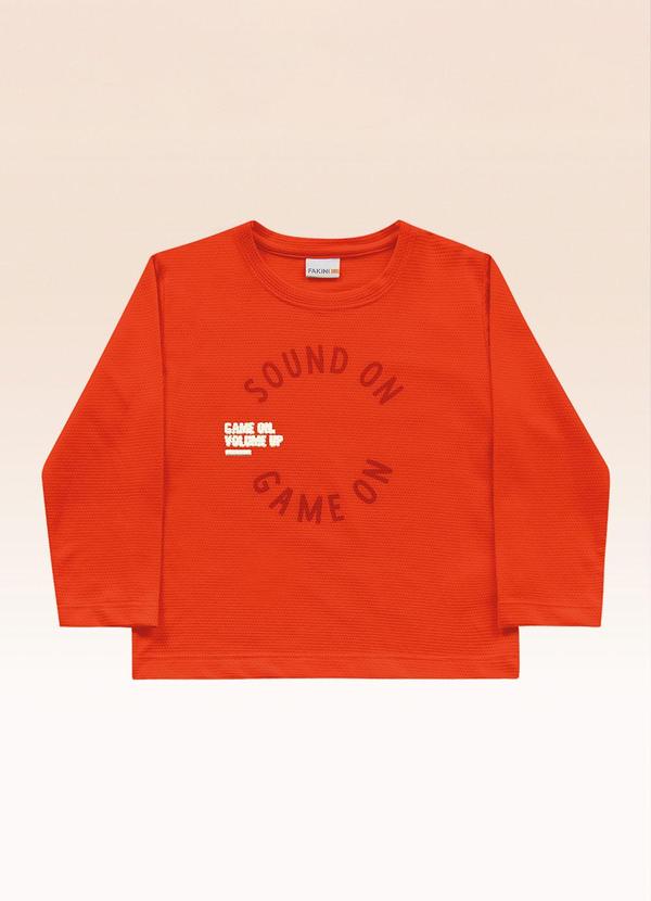 Camiseta Manga Longa Laranja