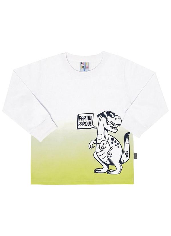 Camiseta Manga Longa Menino Branco