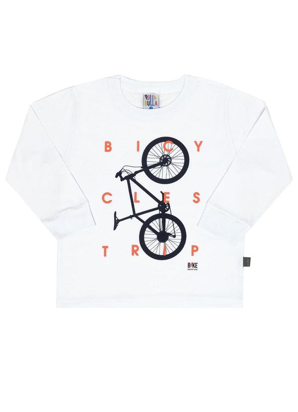 Camiseta Manga Longa Menino Branco