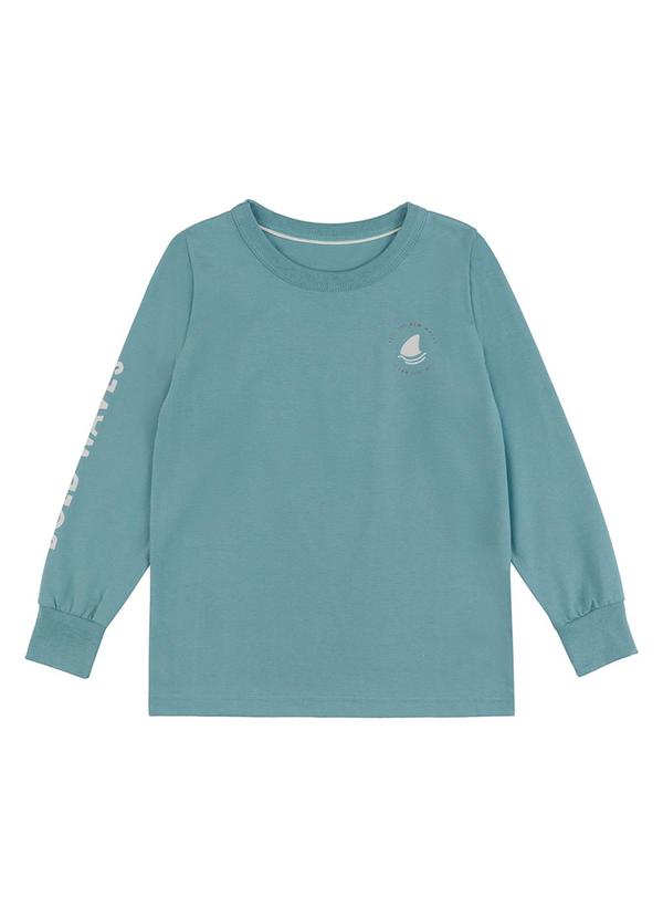 Camiseta Manga Longa Menino Marisol Azul