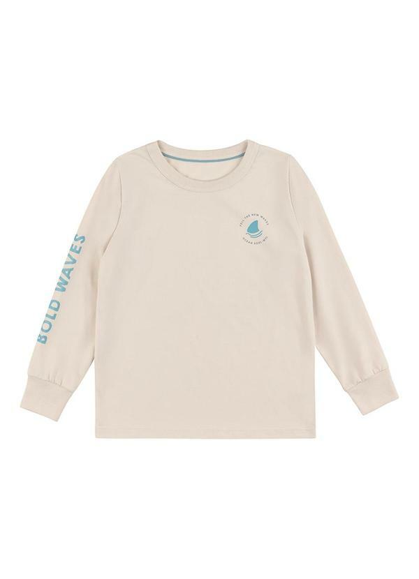 Camiseta Manga Longa Menino Marisol Bege
