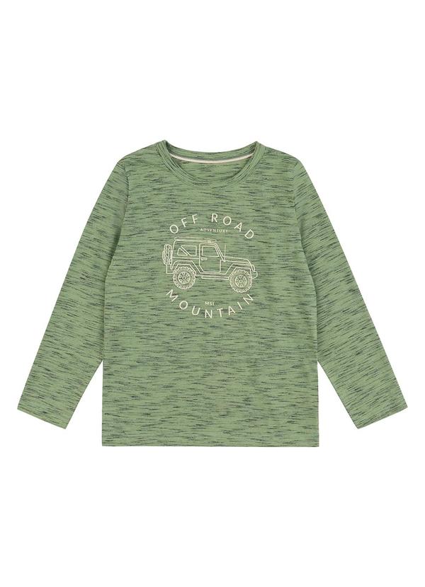Camiseta Manga Longa Road Menino Marisol Verde